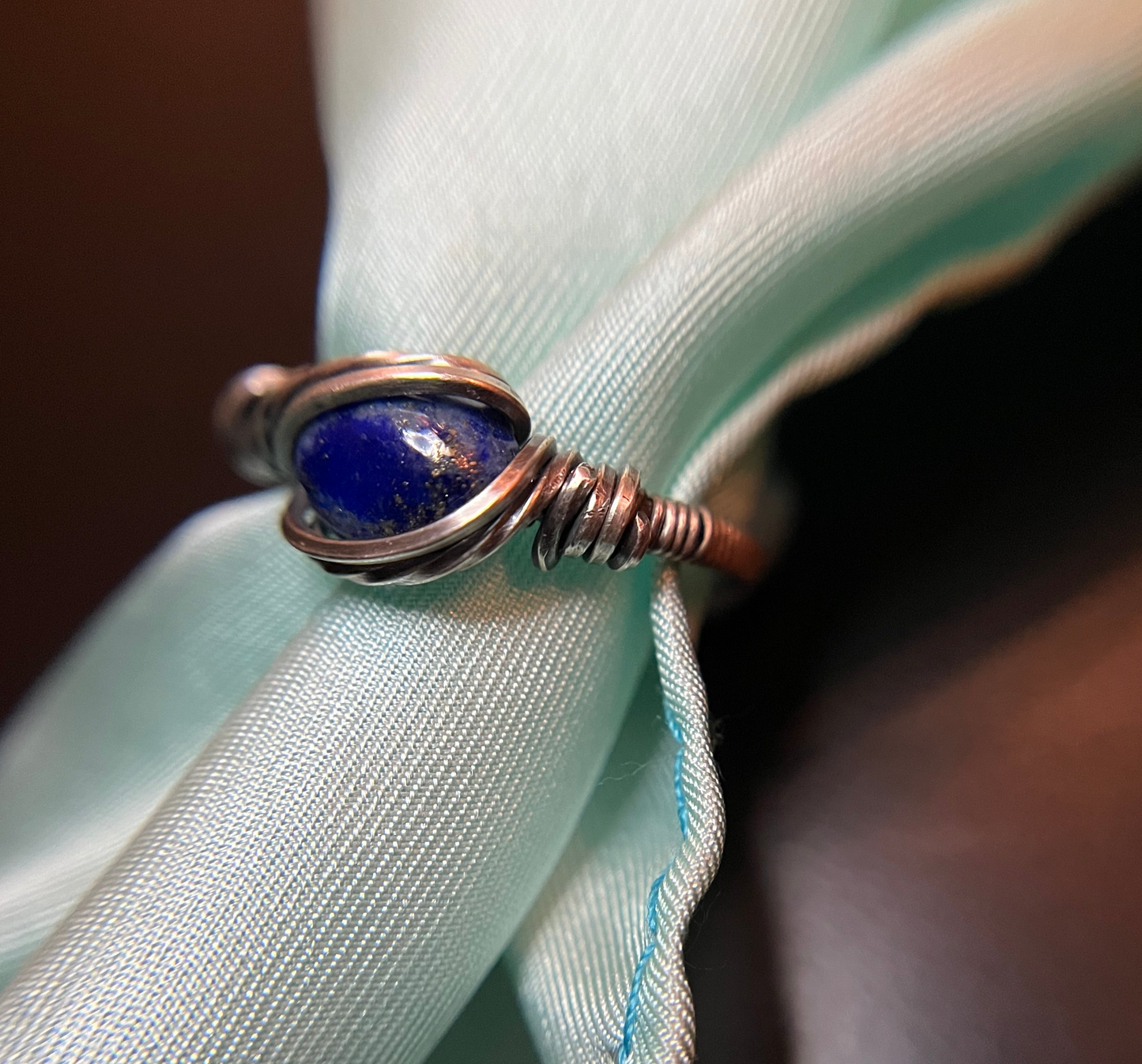 Lapis Lazuli and Copper ring