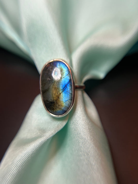 Labradorite set in Sterling Silver Ring