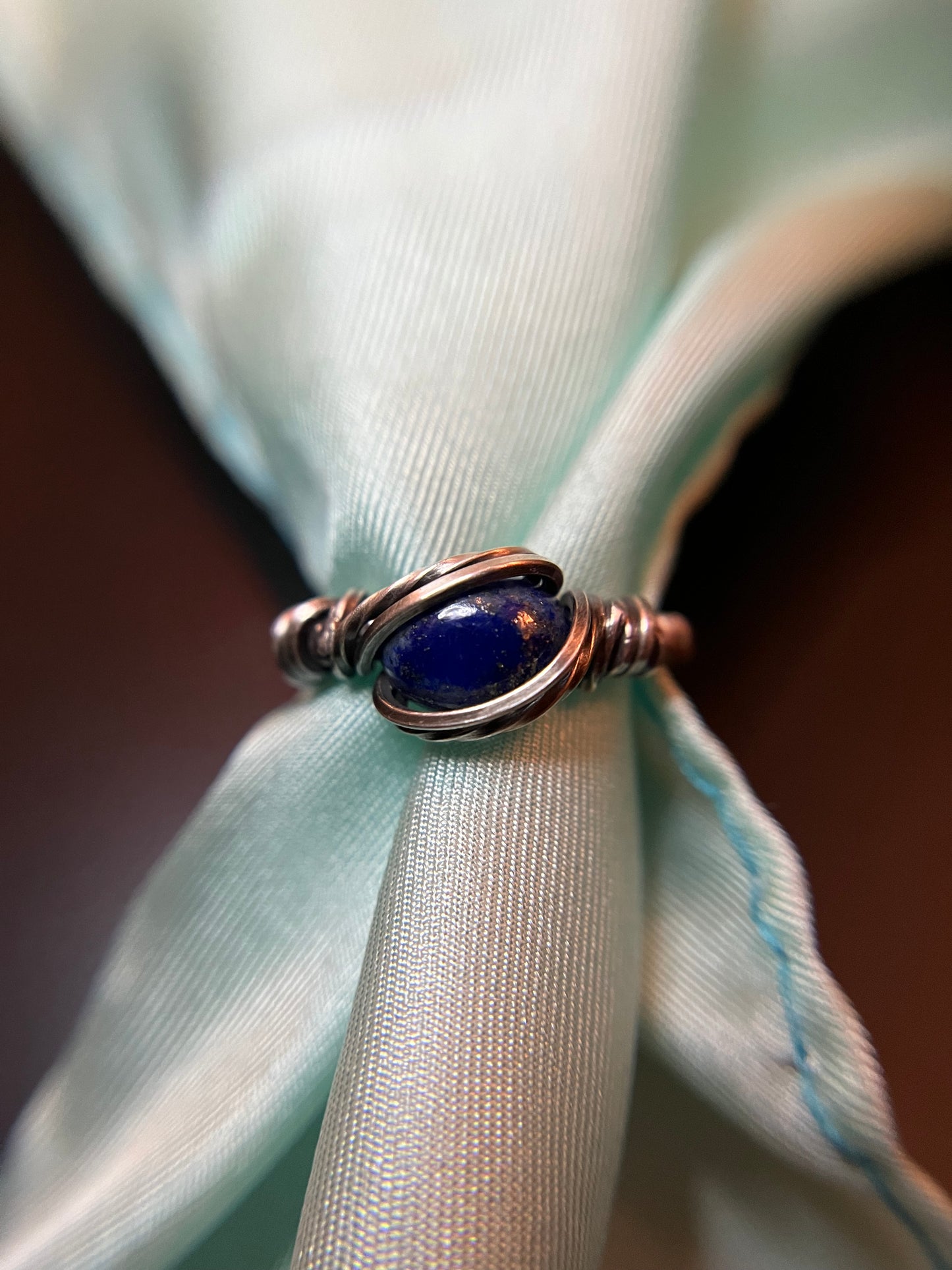 Lapis Lazuli and Copper ring